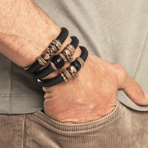Pulsera PLATADEPALO TOMIL Skull SB099X